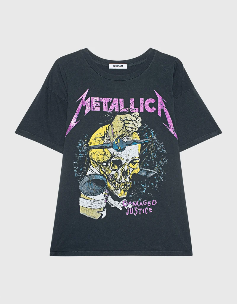 Bedrucktes Oversize-T-Shirt mit Glitter-Finish