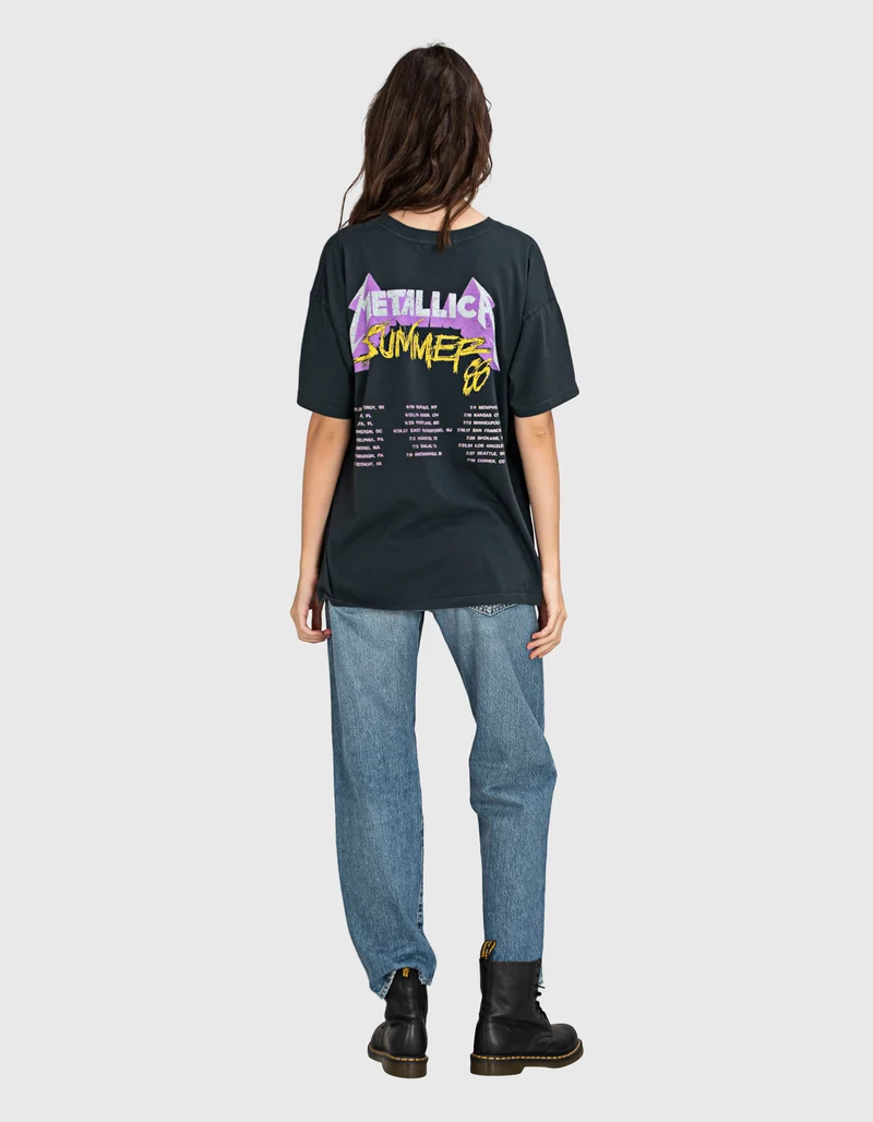 Bedrucktes Oversize-T-Shirt mit Glitter-Finish