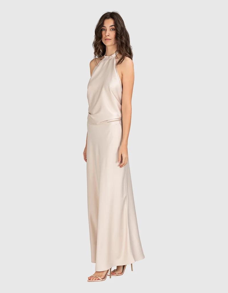 Maxi-Satin-Rock