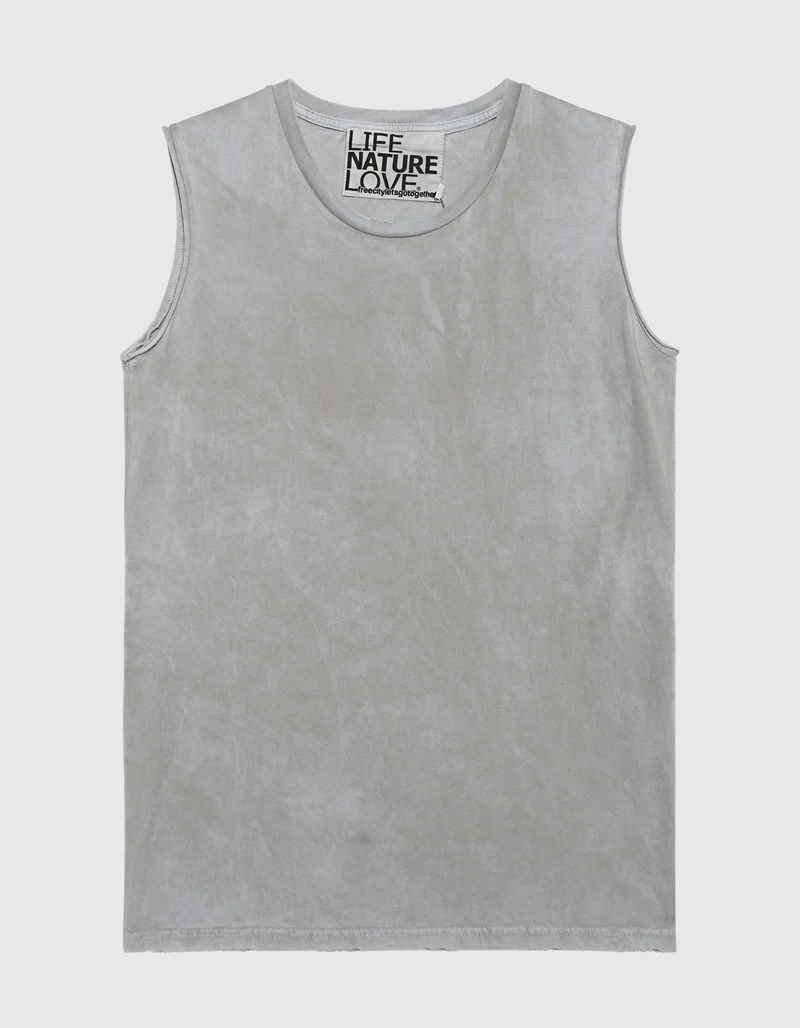Bedrucktes Top im Destroyed-Look
