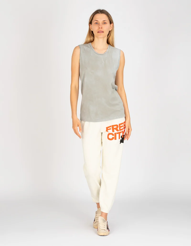 Bedrucktes Top im Destroyed-Look