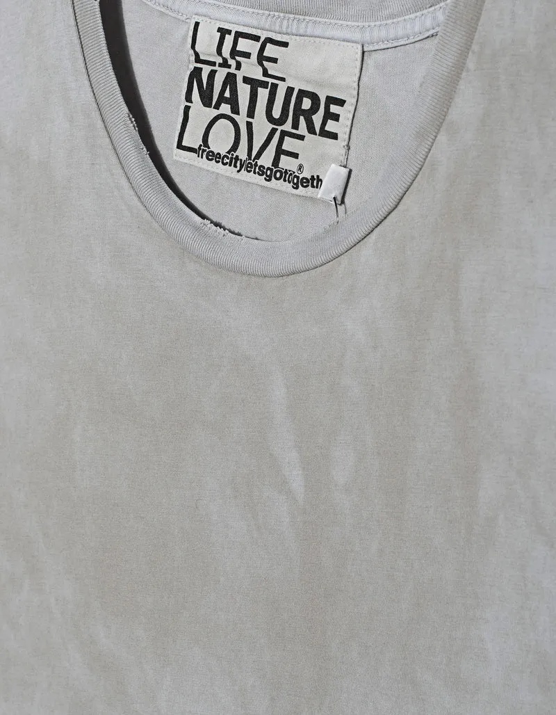 Bedrucktes Top im Destroyed-Look
