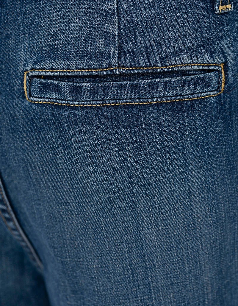 Bundfalten-Wide-Leg Jeans Flora