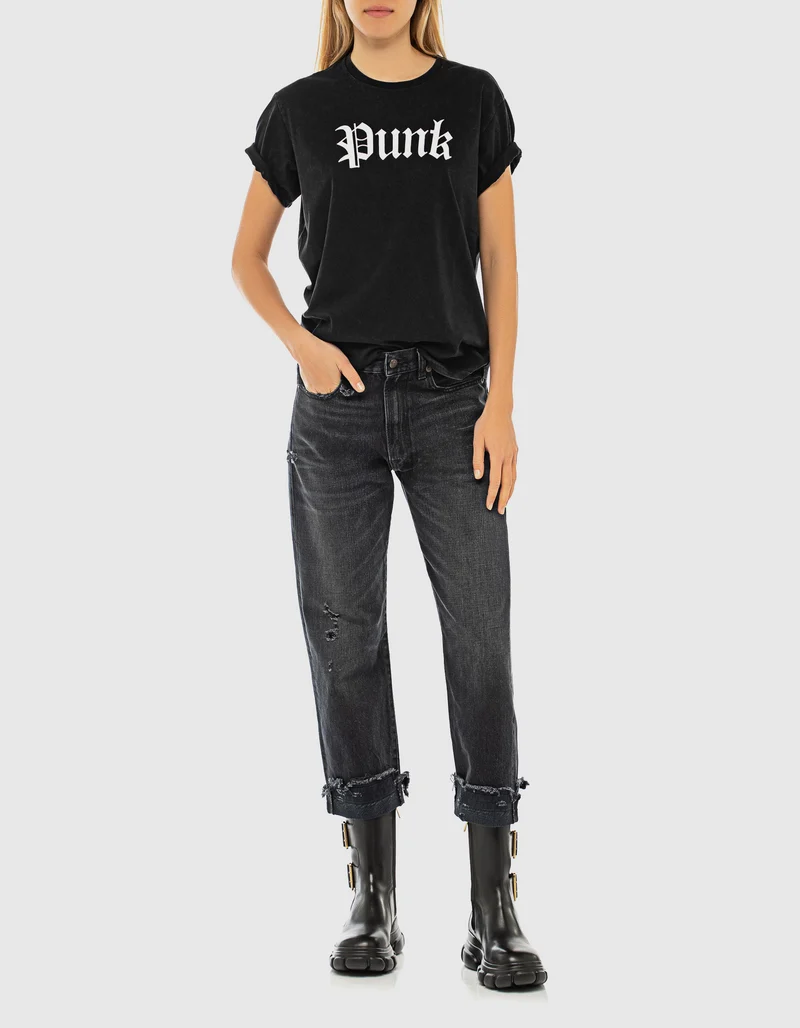Destroyed Boyfriend-Jeans