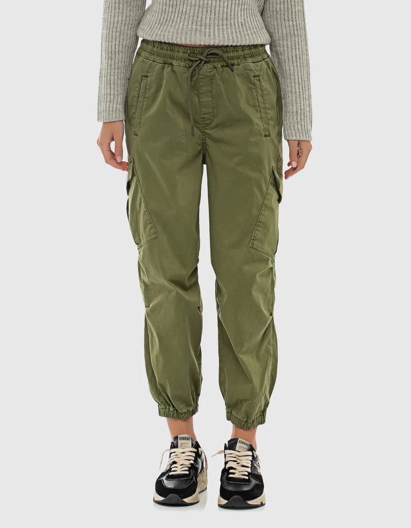 High-Waist Cargohose