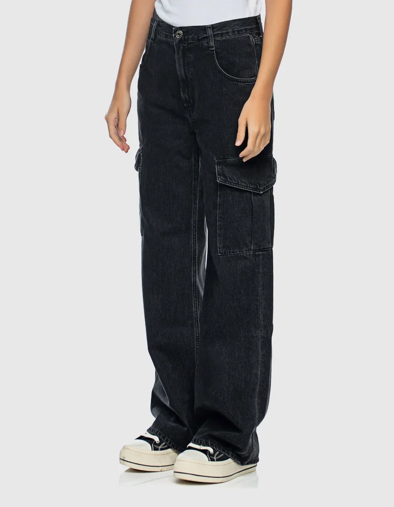 Wide-Leg Cargo-Jeans Minka