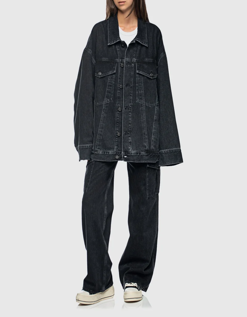 Wide-Leg Cargo-Jeans Minka