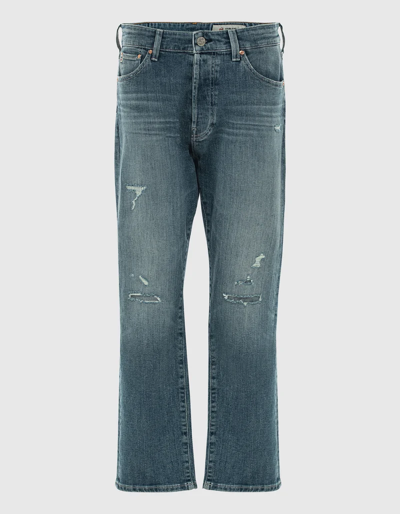 Destroyed Straight-Leg-Jeans