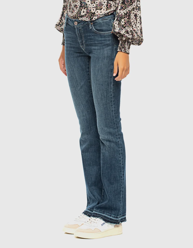 Washed-Out Bootcut-Jeans