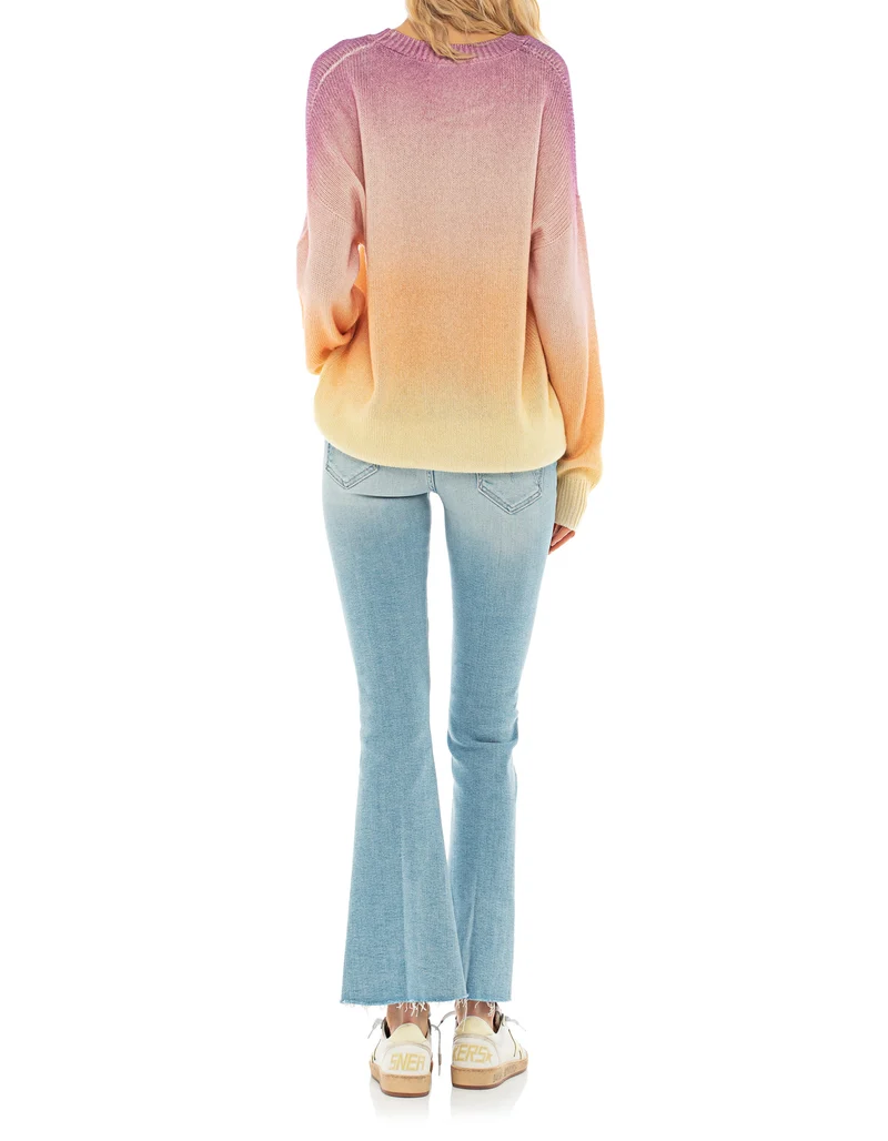 Bootcut-Jeans mit offenem Saum