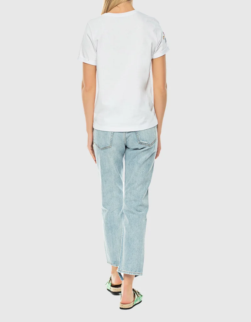 Destroyed Straight-Leg-Jeans
