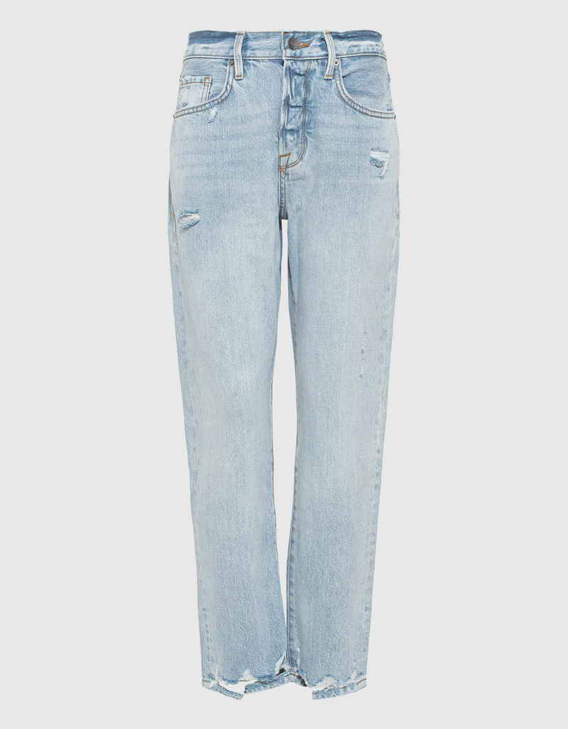 Destroyed Straight-Leg-Jeans