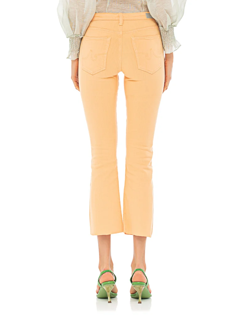 Kick-Flare-Jeans mit offenem Saum