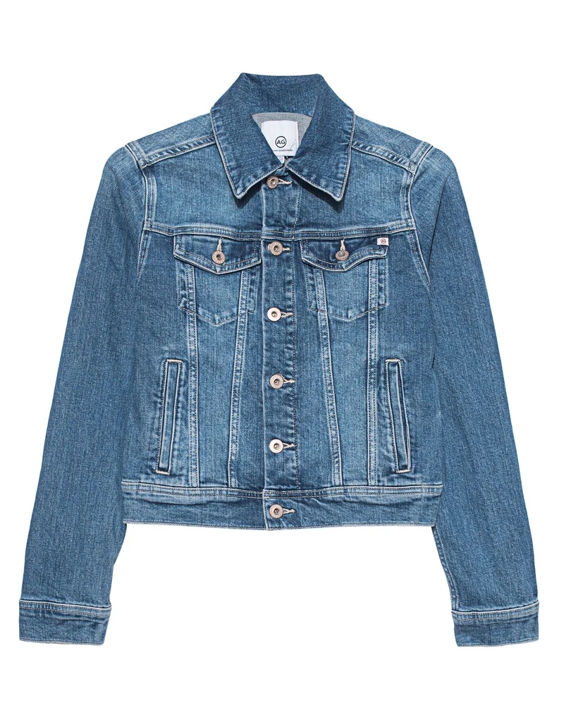 Jeansjacke im Washed-Out Look