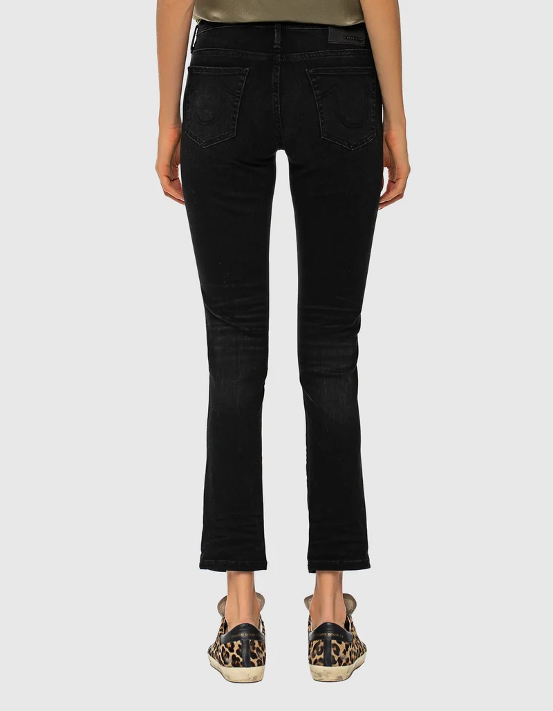 Mid-Waist Straight-Leg Jeans Cora