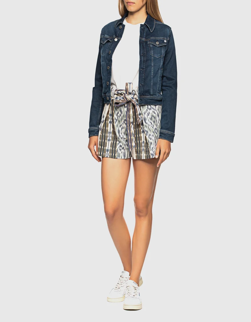 Slim-Fit Stretch-Jeansjacke