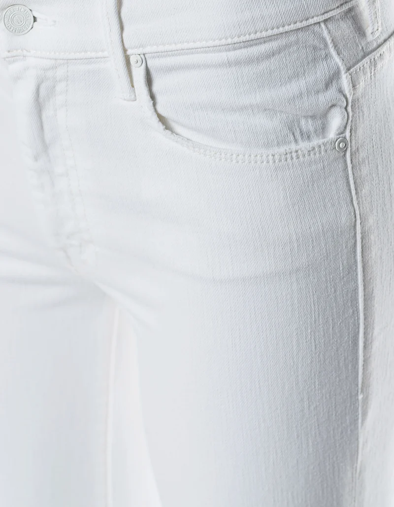 Flared-Leg Jeans mit offenem Saum