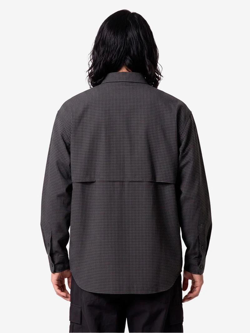 Camicia Kasuri in Ripstop antracite