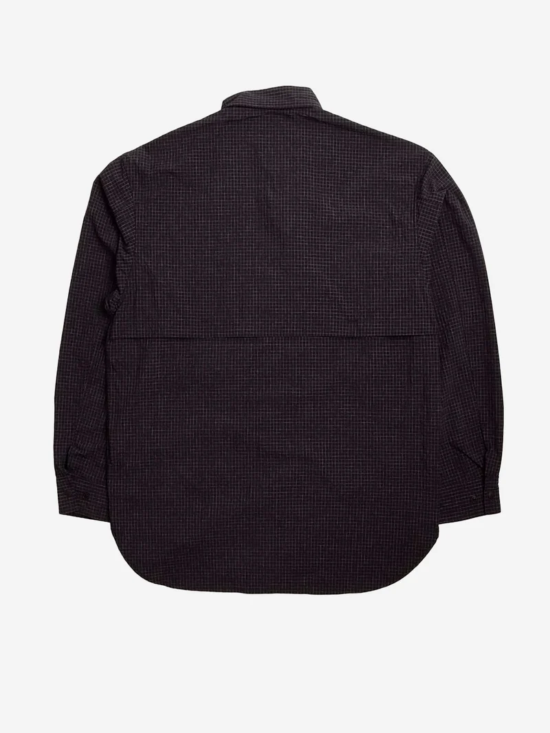 Camicia Kasuri in Ripstop antracite
