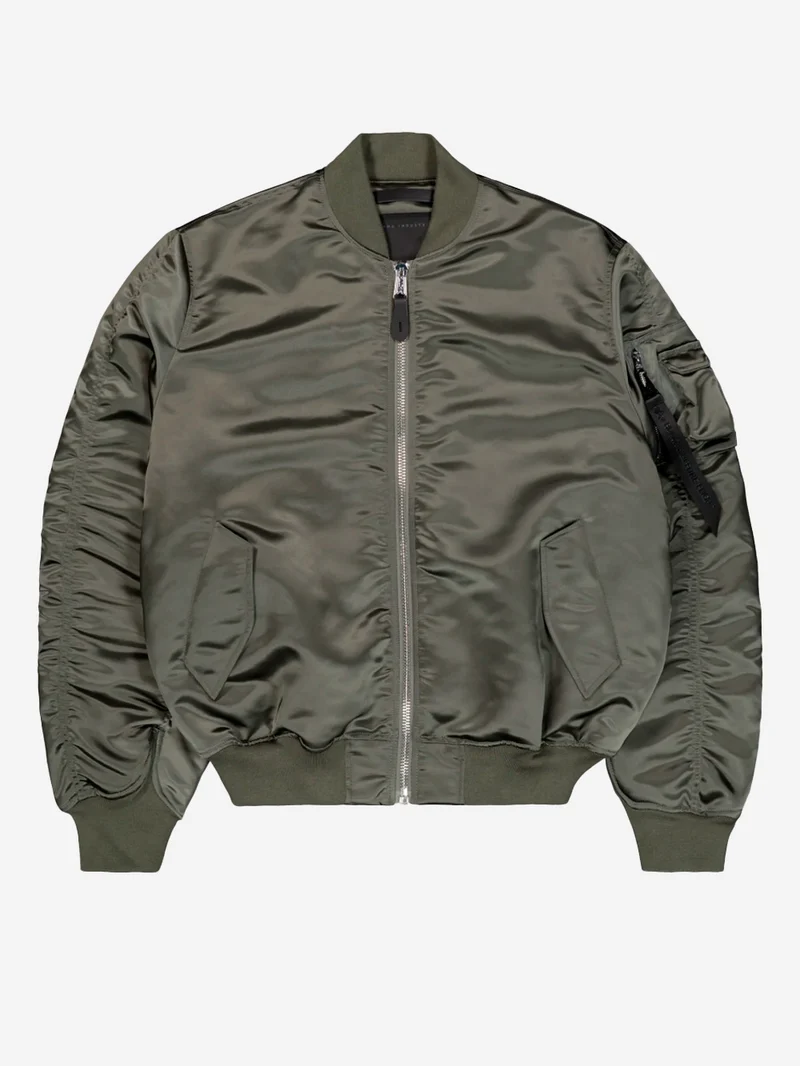 Giacca bomber verde MA-1 UV