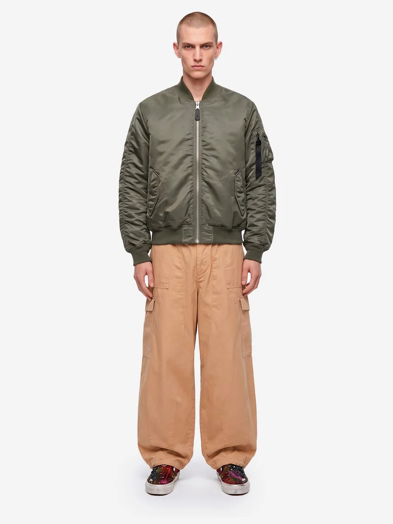 Giacca bomber verde MA-1 UV