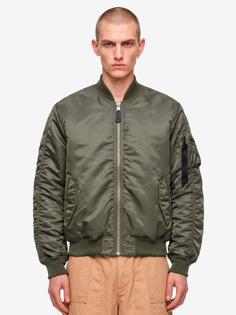 Giacca bomber verde MA-1 UV