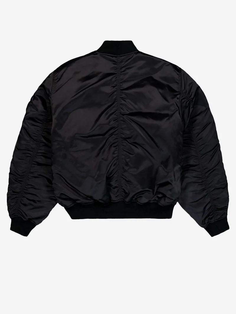 Giacca bomber nera MA-1 UV