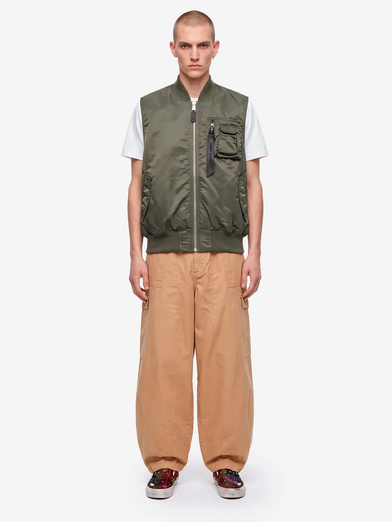 Gilet reversibile MA-1 Base UV verde