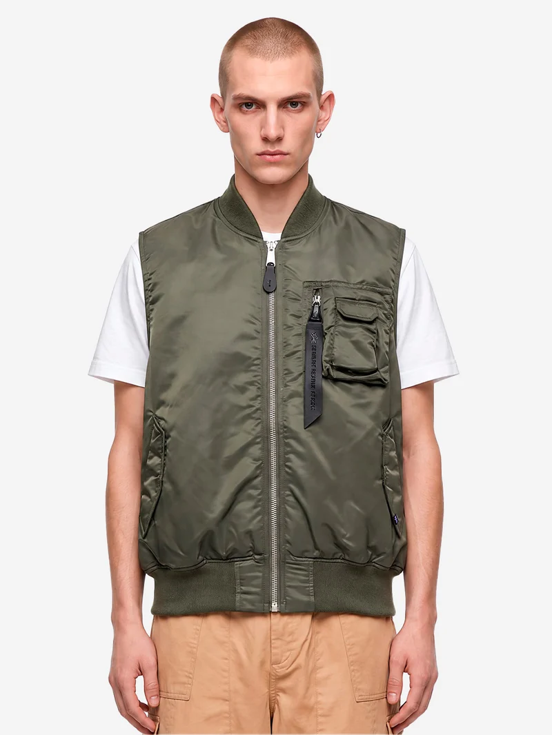 Gilet reversibile MA-1 Base UV verde