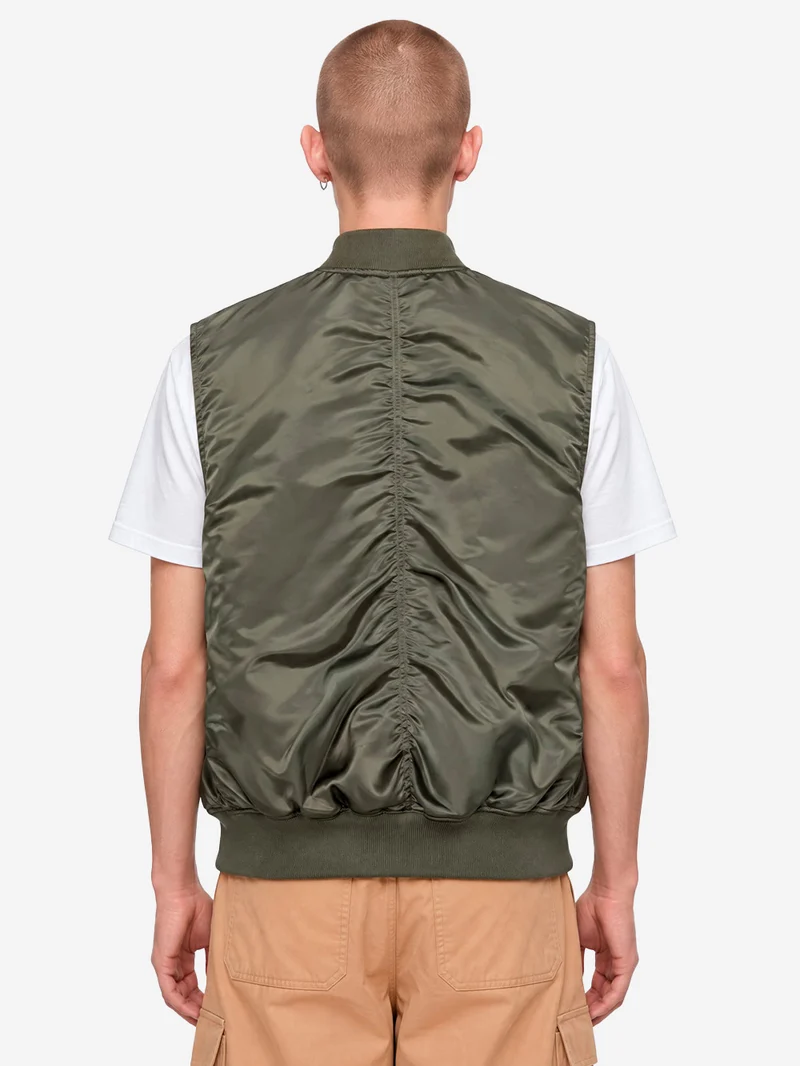Gilet reversibile MA-1 Base UV verde
