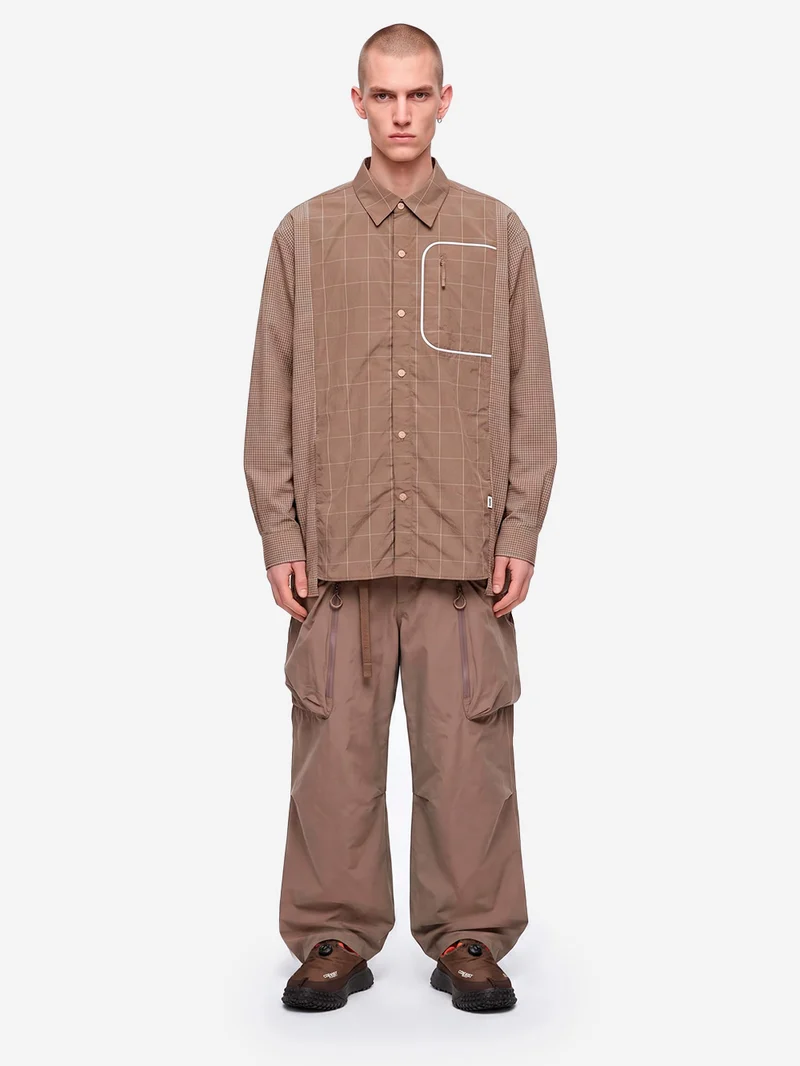 Pantaloni Cargo in Nylon beige
