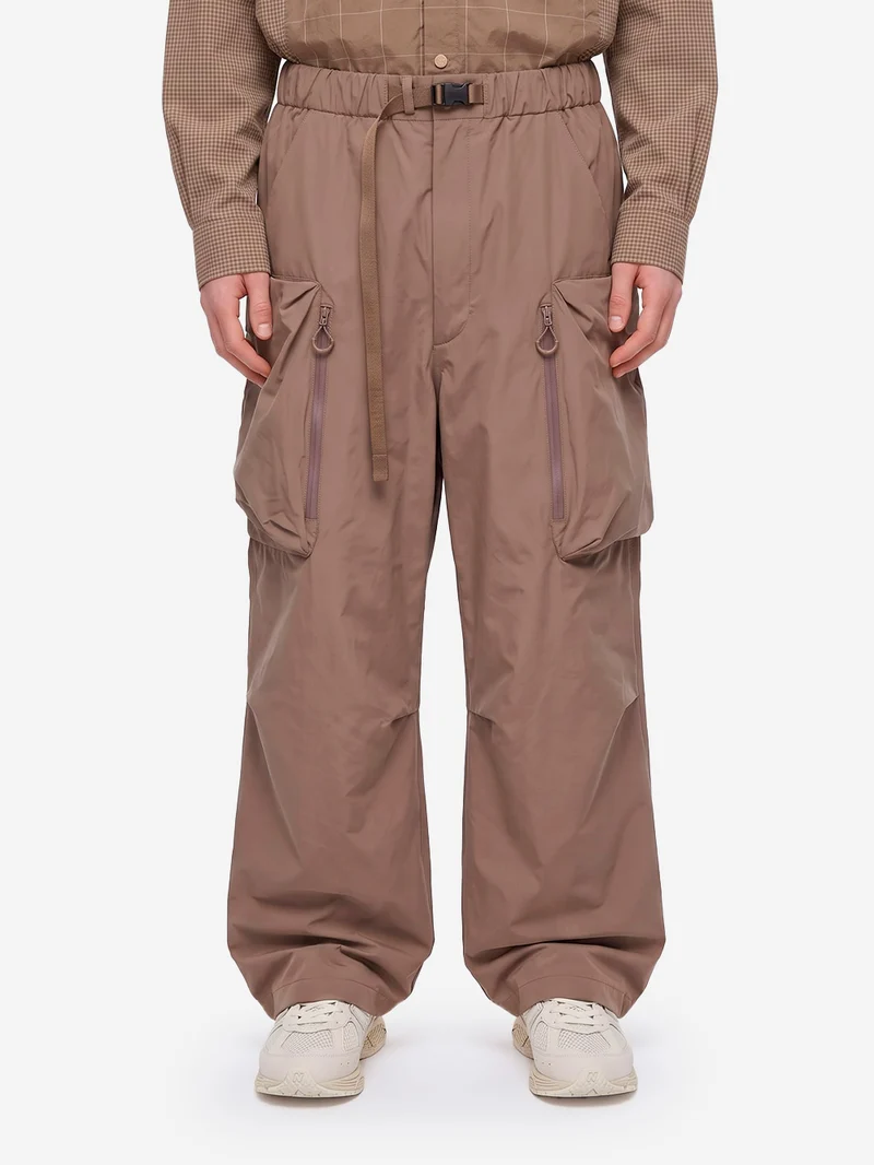 Pantaloni Cargo in Nylon beige