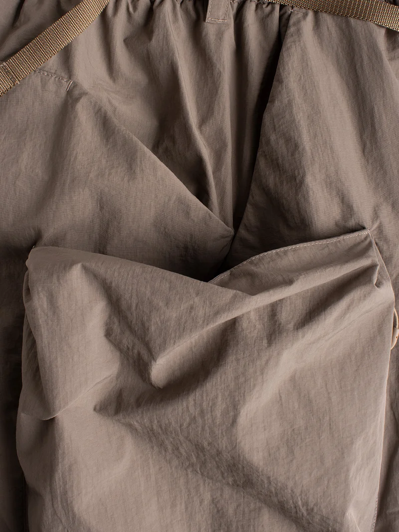 Pantaloni Cargo in Nylon beige