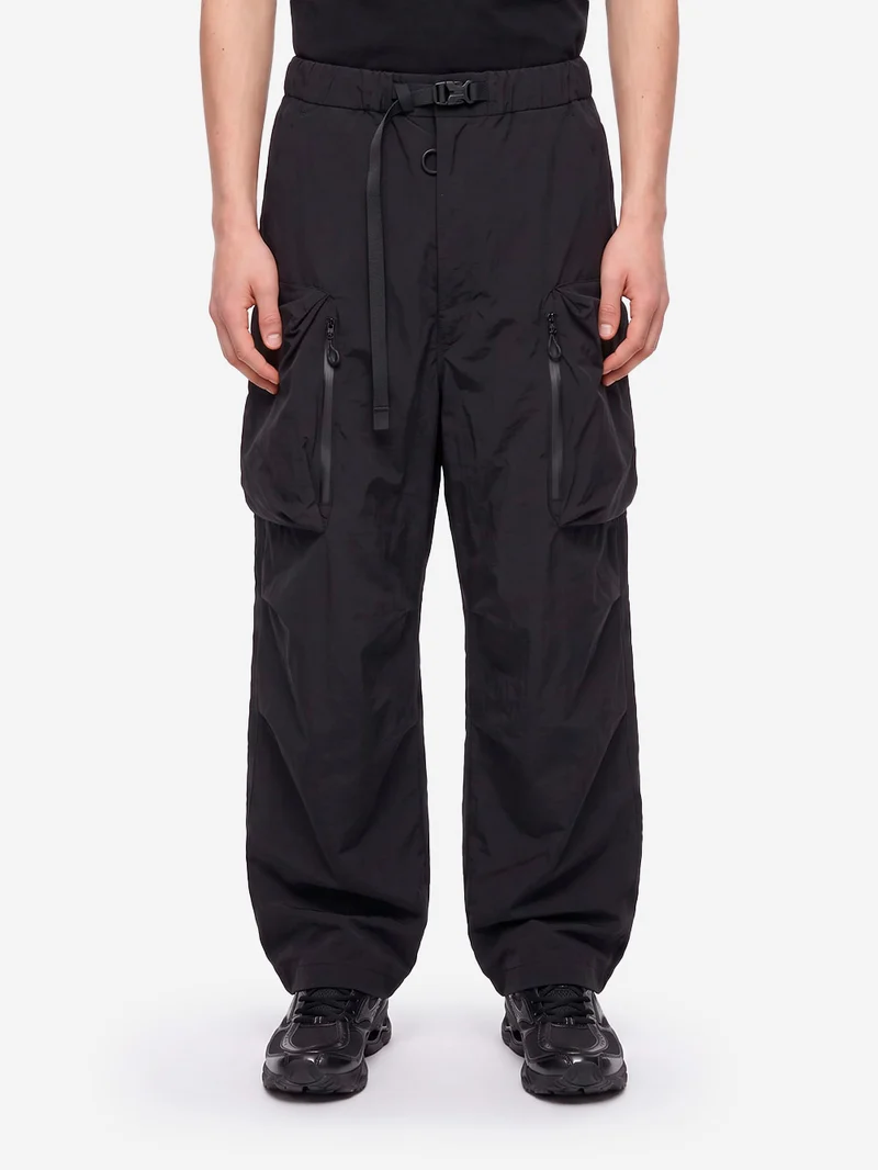 Pantaloni Cargo in Nylon nero