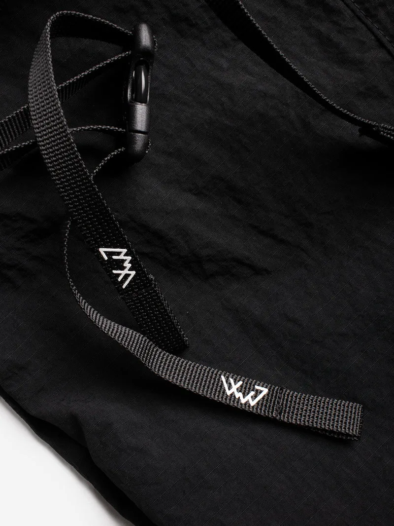 Pantaloni Cargo in Nylon nero