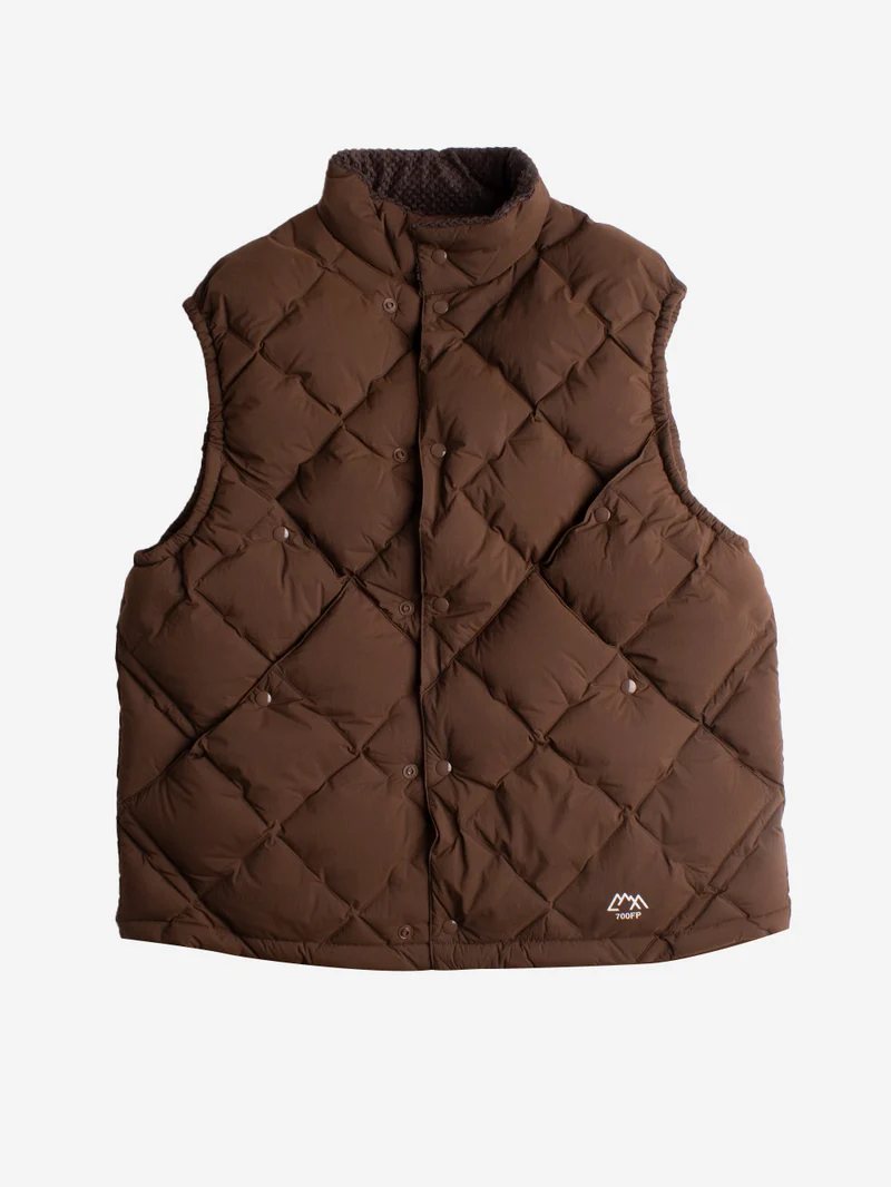Gilet CMF Woven Down marrone