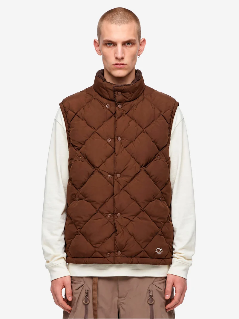 Gilet CMF Woven Down marrone