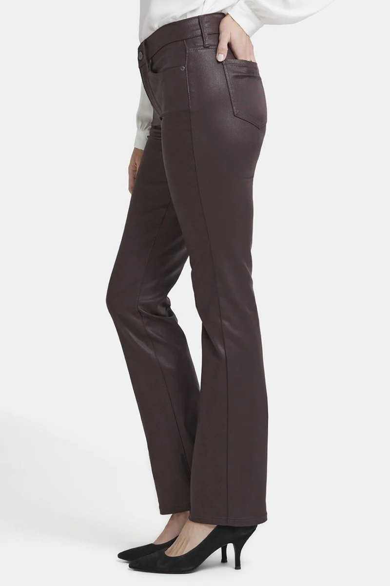 Marilyn Straight Jeans Beschichtung | Cordovan Coated