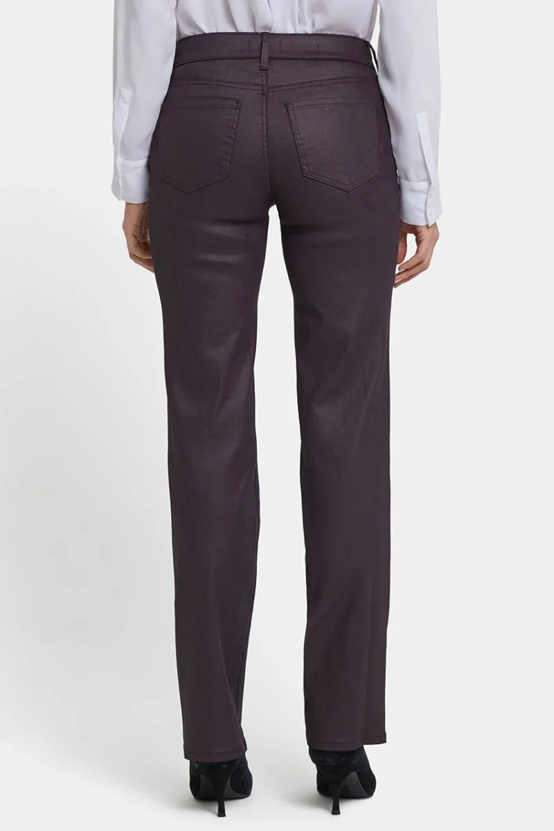 Coated Marilyn Straight Jeans | Fig Coated