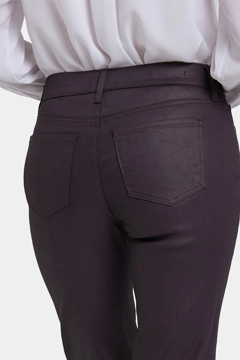Coated Marilyn Straight Jeans | Fig Coated