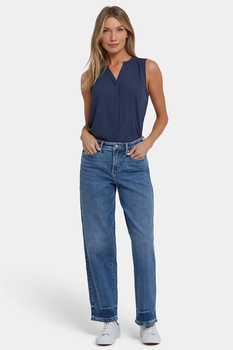 Jemma Barrel Jeans | Rainbow Blue