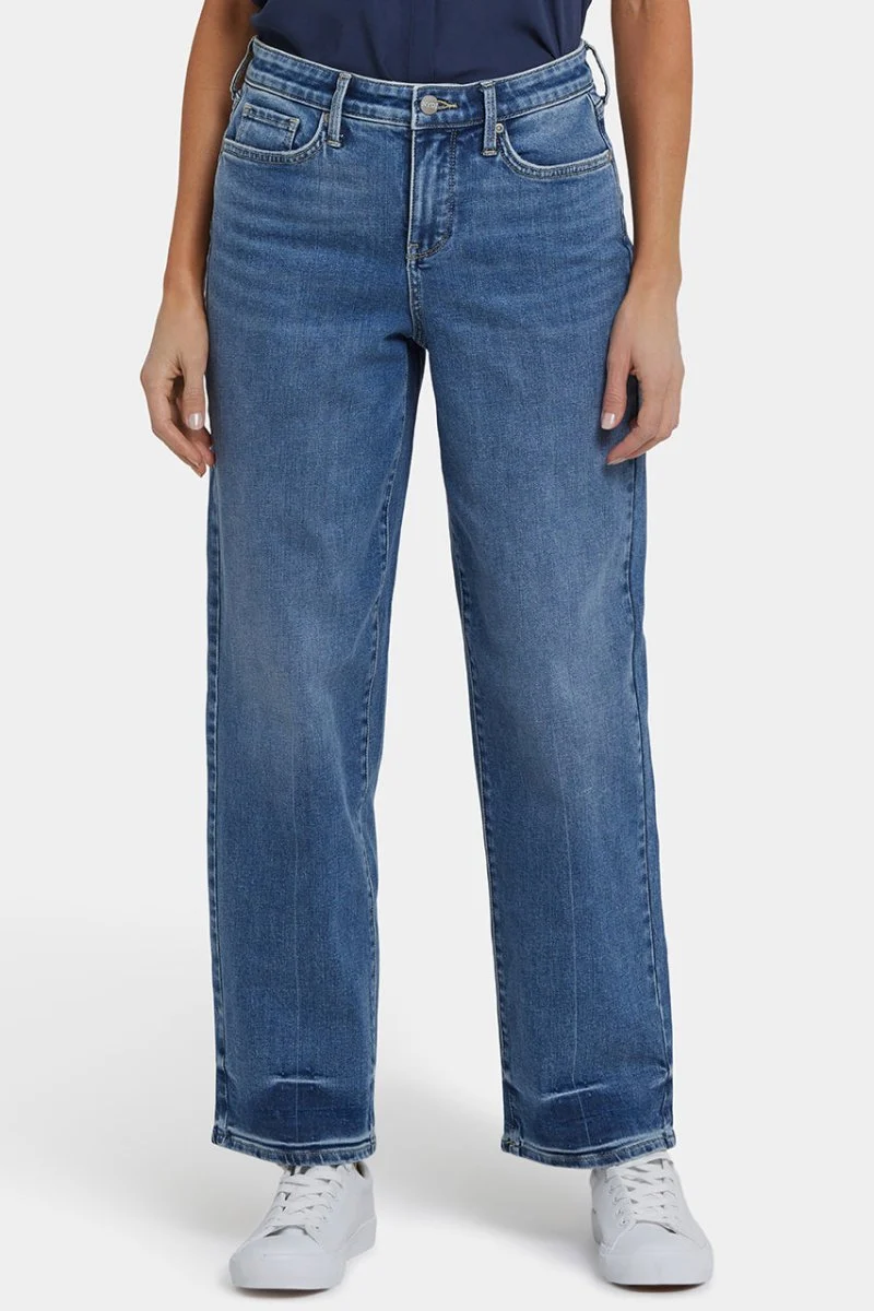 Jemma Barrel Jeans | Rainbow Blue