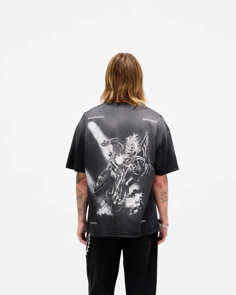 Represent X Iron Maiden Infinite Dreams T-Shirt - Aged Black