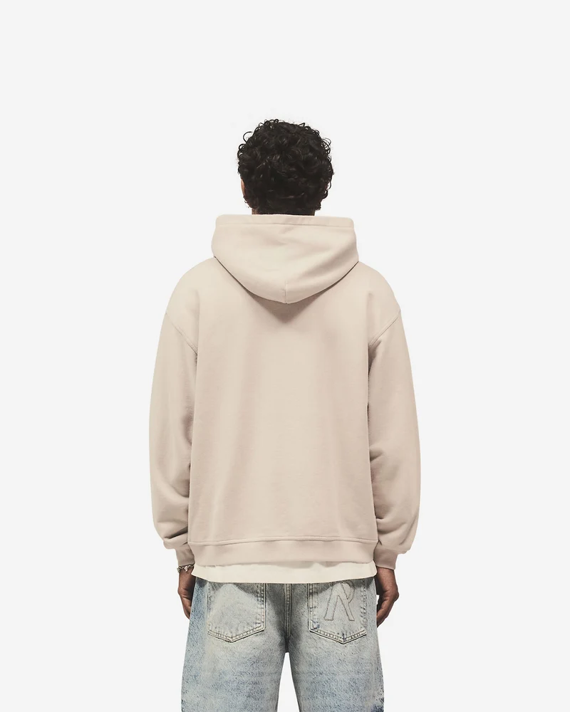 Script Logo Zip Hoodie - Concrete
