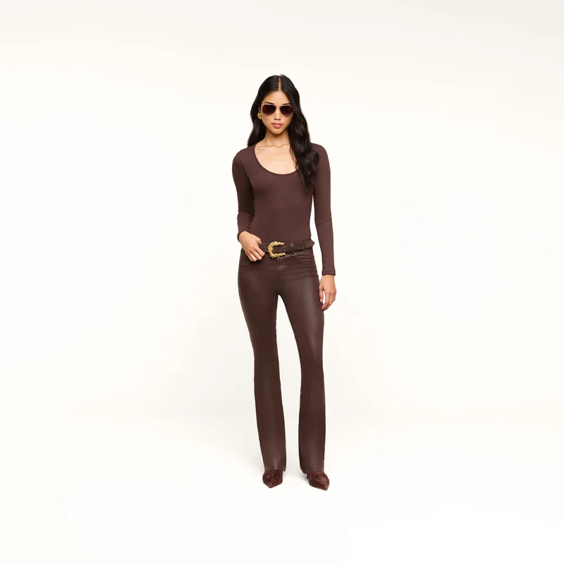 Ruth Coated Straight-Leg Jean