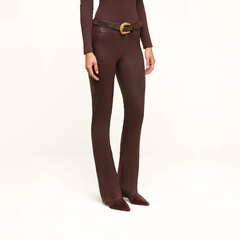 Ruth Coated Straight-Leg Jean