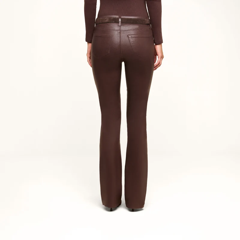 Ruth Coated Straight-Leg Jean