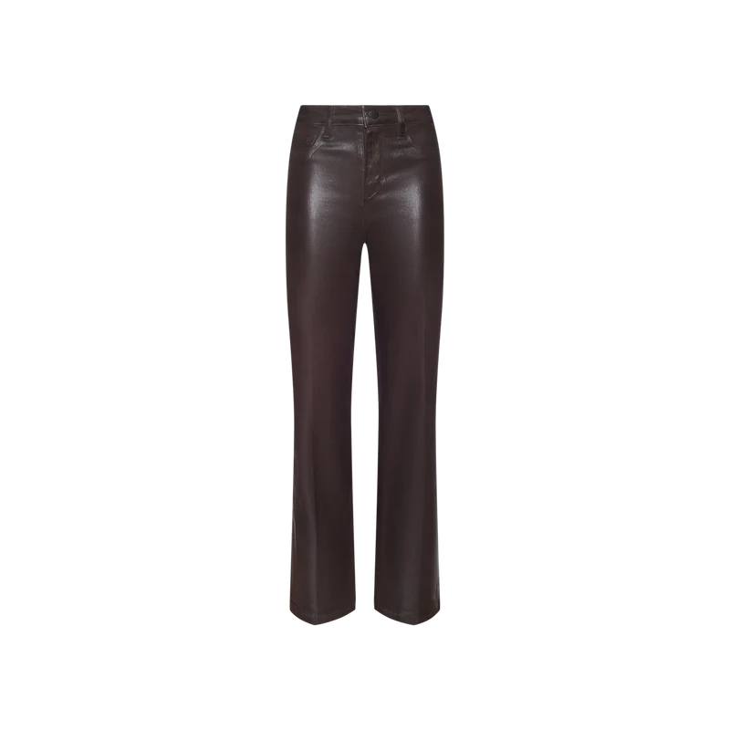 Clayton Coated Wide-Leg Jean