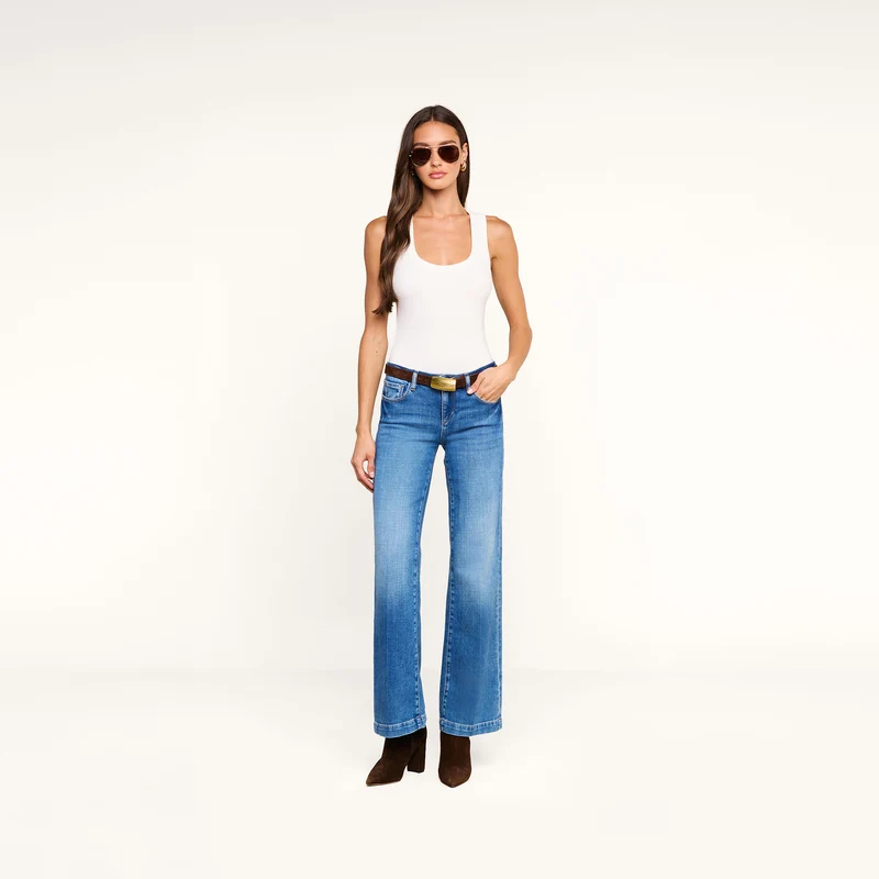 Joanne Low-Rise Wide-Leg Jean