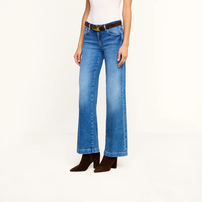 Joanne Low-Rise Wide-Leg Jean